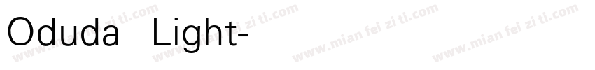 Oduda Light字体转换